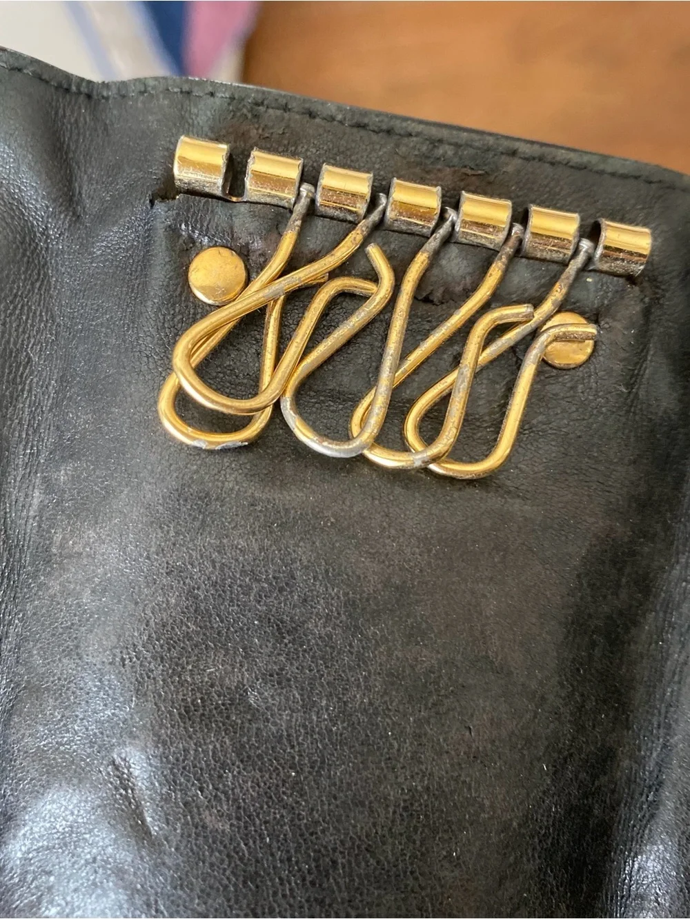 Bottega Veneta Black Intrecciato Leather Key Case Holder